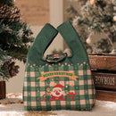 GobekUsa Christmas Apple Handheld Sail Bag Short Plush Gift Bag for Friends and Colleagues
