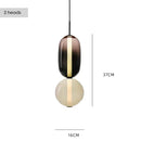 Nordic Colored Glass Pendant Light