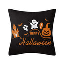 GobekUsa Halloween Linen Cushion Cover for Living Room Decor and Sofa - Trick or Treat