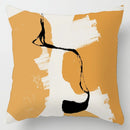 GobekUsa Geometric Leaves Print Cushion Cover for Home Decor and Comfort