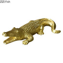 GobekUsa Crocodile Resin Sculpture Desk Decoration: Creative Ornaments for Aesthetic Home Decor