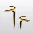 GobekUsa Gold Basin Faucet Single Handle Hot & Cold Mixer Tap Deck Mounted