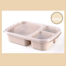 GobekUsa Kids' Wheat Straw Bento Box Set with Lunch Bag