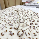 GobekUsa Leopard Print Warm Blanket for Office, Dorm, and Sofa