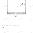 GobekUsa 2025 Marble Design Pendant Light - Dimmable LED Office Bar Decor