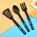 GobekUsa Kitchen Utensils Set Spoons Silicone Spatula Portable Camping Cutlery Flatware