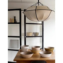 GobekUsa Japanese Umbrella Pendant Lamp - LED Ceiling Lantern for Living Room Bedroom Office