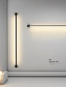 GobekUsa Black Bar Linear Wall Light for Living and Dining Room Lighting