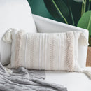 GobekUsa Geometric Embroidery Cushion Cover with Tassel, Home Decor Pillowcase, Various Sizes