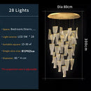 GobekUsa LED Art Acrylic Pendant Light for Modern Luxury Staircase Chandelier