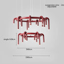 GobekUsa Circular Ring Pendant Lights - LED Chandelier for Home Living Room & Restaurant