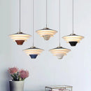 GobekUsa Cream Wind Milk Glass Pendant Lights LED E27 Modern Kitchen Island Dining