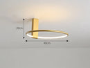 GobekUsa Circular LED Ceiling Light for Bedroom - 360 Degree Rotation