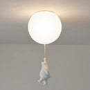 GobekUsa Kids Bear LED Ceiling Chandelier, Cute Bedroom Pendant Light for Boys and Girls