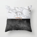 GobekUsa Gray Marble Black Agate Pillow Case for Home Sofa Chair Decor