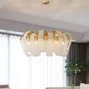 GobekUsa Crystal Tassels LED Ceiling Chandelier for Elegant Home Decor Lighting