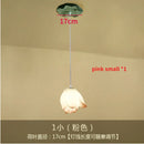 GobekUsa Lotus Glass Pendant Lamp: Elegant Pink Lotus Lighting for Home Decor