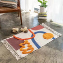 GobekUsa Bohemian Tassel Rug - Retro Hand Woven Carpet for Home Decor