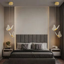 GobekUsa LED Chandelier: Modern Butterfly Design, Acrylic, Exhibition Hall, Staircase, Bedroom Night Lamp Lighting Fixtures