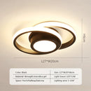GobekUsa Black Square LED Ceiling Lamp: Modern Lighting for Corridor, Aisle, Cloakroom, Balcony