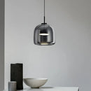 GobekUsa Glass LED Pendant Chandelier for Dining Room Bar Bedroom Decor