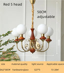 GobekUsa Cream Style LED Chandelier for Bedroom, Living Room, Dining Room