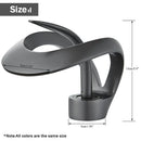 GobekUsa Black Basin Faucet Grey Waterfall Mixer Tap Hot Cold Modern Brass Deck Mount