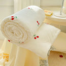 GobekUsa Double Layer Yarn Summer Quilt: Super Soft Skin-friendly Comforter Blanket
