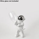 GobekUsa Astronaut Ceramic Wine Rack: Handmade Bar Accessories, Animal Sculpture Figurine