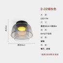 GobekUsa Glass LED Ceiling Light in Amber/Gray/Green - Modern Indoor Lighting for Various Spaces
