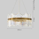 GobekUsa Crystal LED Ring Chandelier for Luxury Decor & Lighting