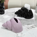 GobekUsa Conch Ceramic Tissue Box - Chic Desk Decoration and Coffee Table Accessory