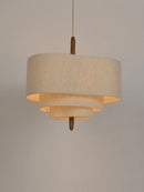 GobekUsa Japanese Fabric Chandelier Retro Style Pendant Light for Living Room, Bedroom, Restaurant, Hotel