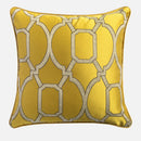GobekUsa Baroque Floral Geometry Jacquard Cushion Covers - European Classical Decor, 45x45cm