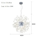 GobekUsa Dandelion Chandelier LED Pendant Lamp for Dining Room Bedroom Shops