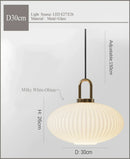 GobekUsa Japanese Glass Pendant Light: Modern Nordic LED Hanging Lamp for Bedroom Home Décor