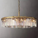 GobekUsa Gold Black Metal LED Pendant Lights with Crystal Suspension and Chain Hangings