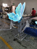 GobekUsa LED Butterfly Wing Lace Hanging Lamps for Romantic Decoration and Party Lights