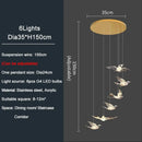 GobekUsa Bird Design LED Chandelier for Luxury Living Room and Restaurant