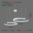 GobekUsa LED Ring Chandelier for Home Decor - Modern Nordic Style Lighting