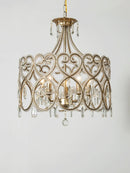 GobekUsa Crystal Heart Ceiling Light - Romantic Princess Bedroom Chandelier