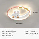 GobekUsa Kids Crescent Moon Rabbit Ceiling Chandelier LED Bedroom Light