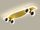 GobekUsa Cartoon Skateboard Ceiling Light for Children's Room