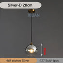 GobekUsa Industrial Glass Pendant Light for Dining Table, Kitchen, Bar, Office - E27