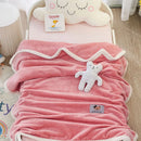 GobekUsa Kids Flannel Nap Blanket - Lightweight & Cozy Single Bed Cover
