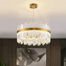 GobekUsa Gold Crystal Ceiling Chandelier | Luxury Indoor Lighting for Living & Dining Room