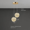 GobekUsa Crystal Gold Ceiling Light for Bedroom Dining Room G9 Bulb