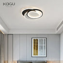 GobekUsa LED Chandelier: Black White Modern Lighting for Living Study Room Luminaire