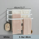 GobekUsa Aluminum Bathroom Towel Rack with Hook, Wall Mounted Multiple Layer Cloth Hanger