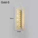 GobekUsa Crystal LED Wall Lamp Silver Sconces | Modern Nordic Design for Bedroom and Dining Room